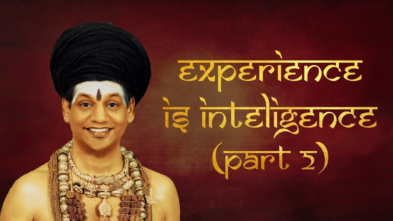 Experience is Intelligence || Part 2 || Brahma Sutras || 08 March 2011