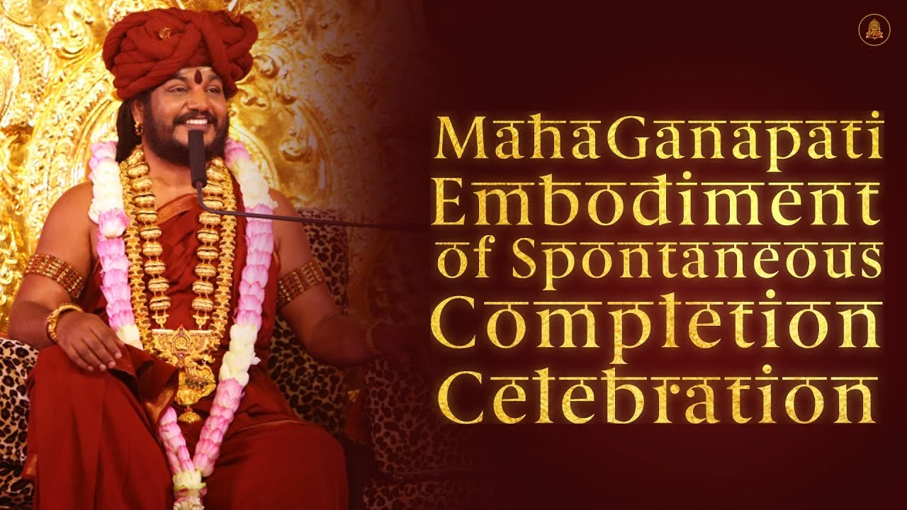 MahaGanapati, Embodiment of Spontaneous Completion Celebration | Nithyananda Satsang | 05 Sep 2016