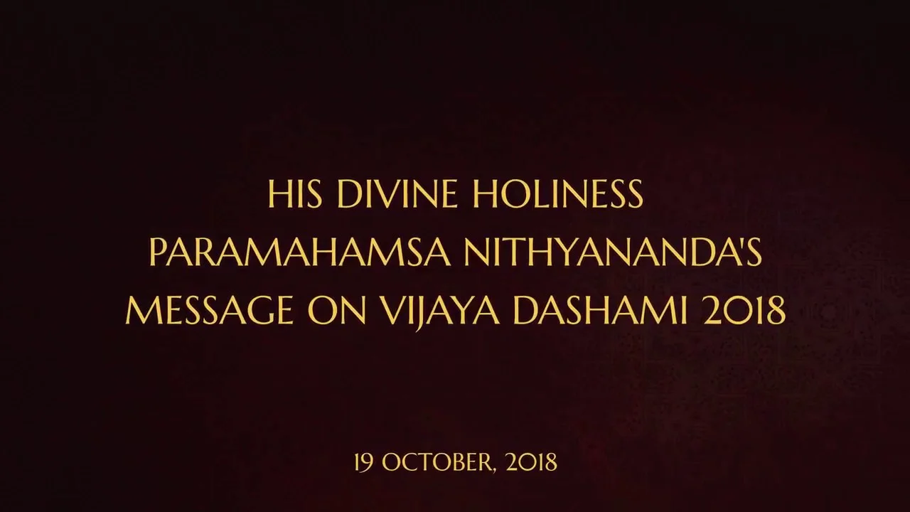 Just Be Alive For The Next 3 Years - Vijaya Dashami 2018 Message | 19 Oct 2018