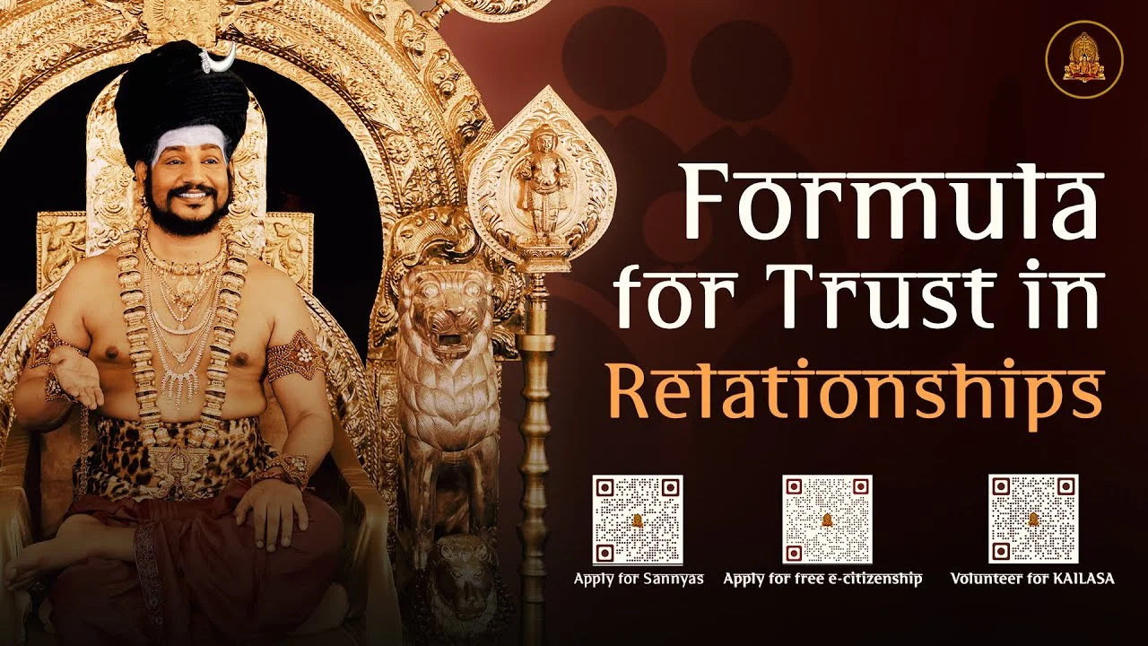 Formula For Trust in Relationship | Nithyananda Satsang Part 1 | 29 Dec 2012 #nevergiveup