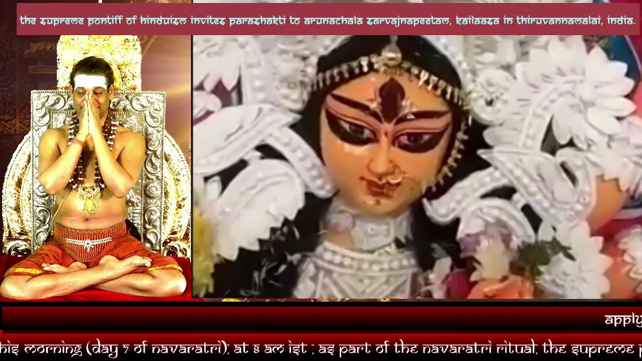 Parashakti Invoked In KAILASA || 23 October 2020 || Navaratri Special