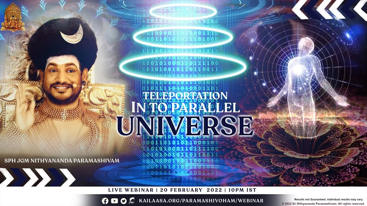 Teleportation Into Parallel Universe | Nithyananda Satsang | 19 Feb 2022