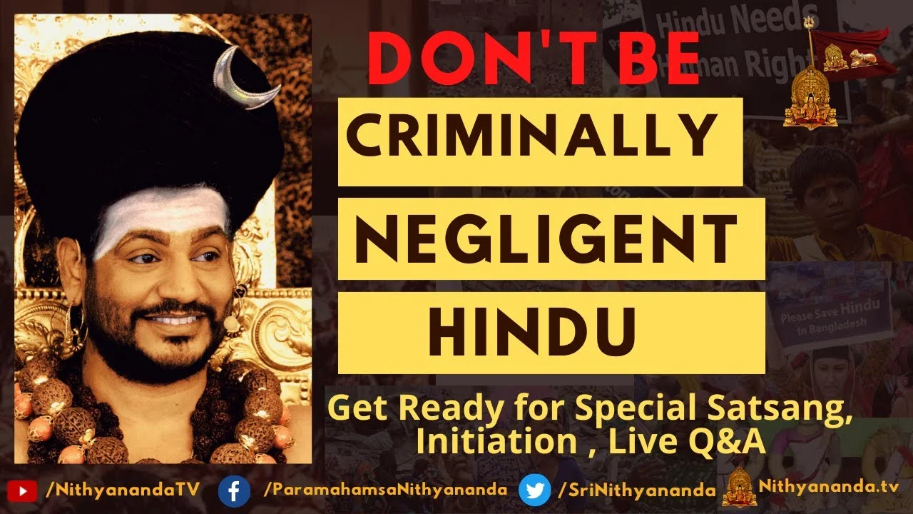 Don't Be a Criminally Negligent Hindu | Diwali Message | 05 Nov 21