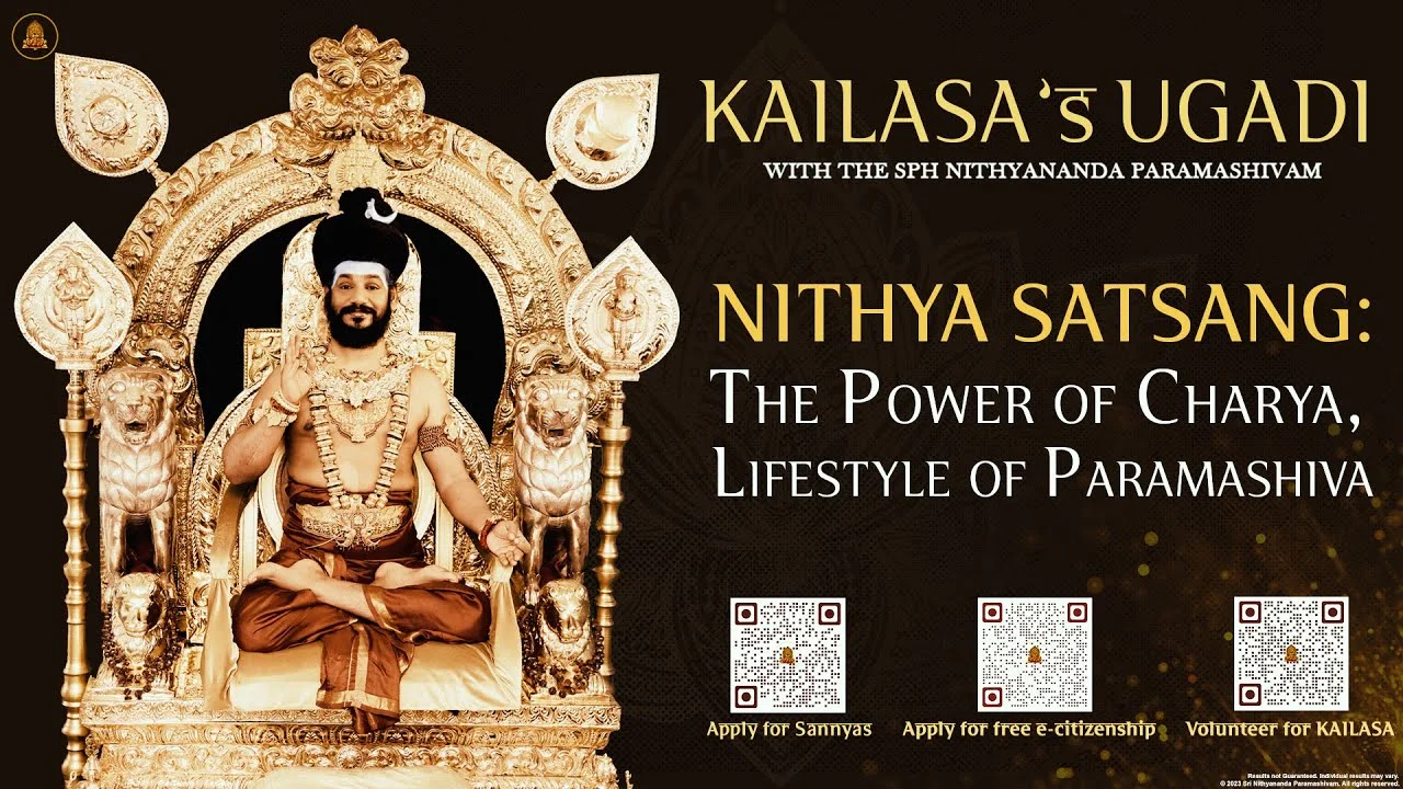 The Power of CHARYA, Lifestyle of Paramashiva || Hindu New Year Special Satsang || 22 Mar 2023