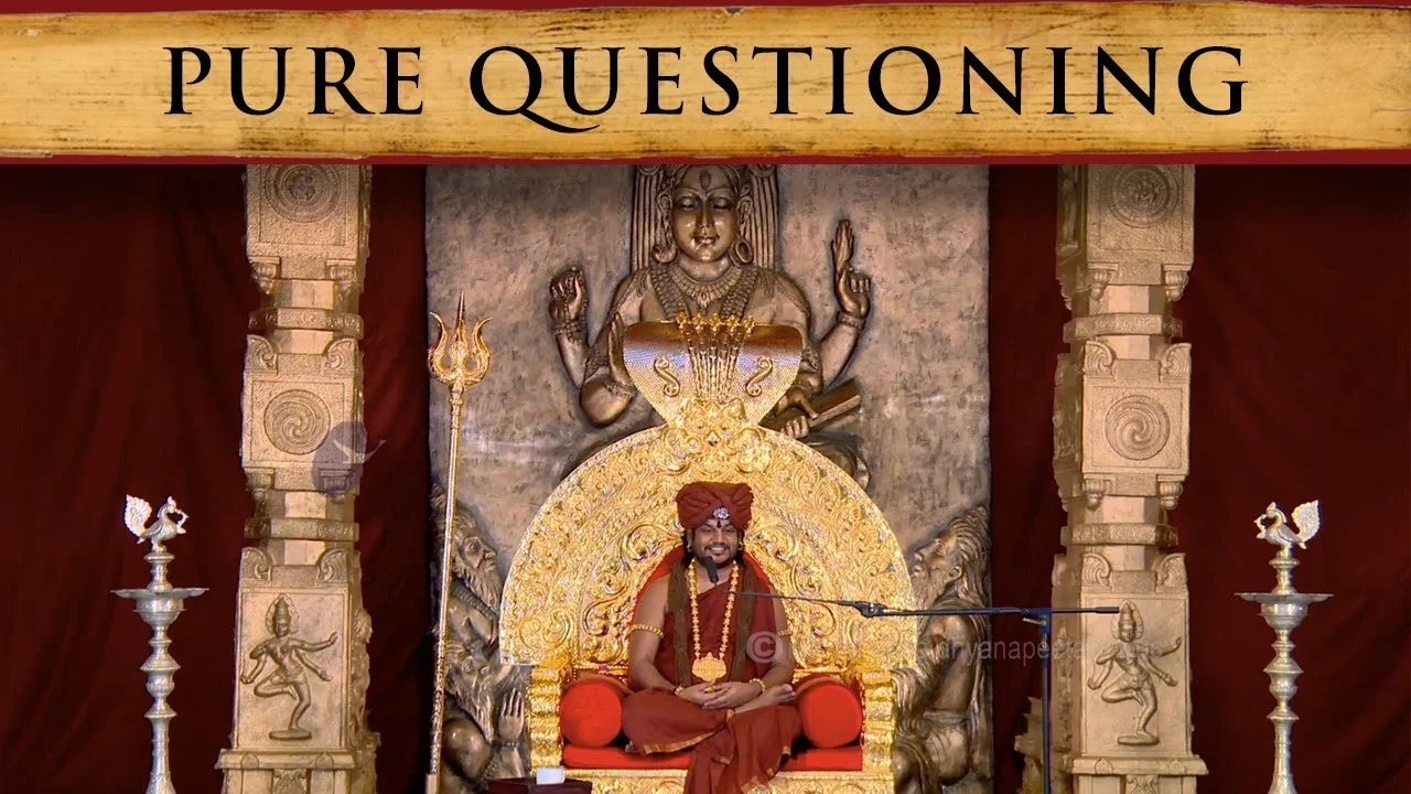 Pure Questioning without Assumptions | Nithyananda Satsang | 10 Jul 2016