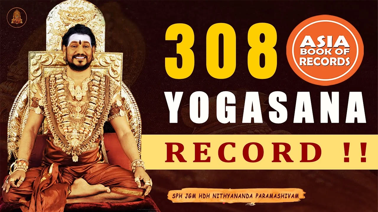 KAILASA'S Nithyananda Yoga Sets New Record on This International Yoga Day | Asia Book of Record