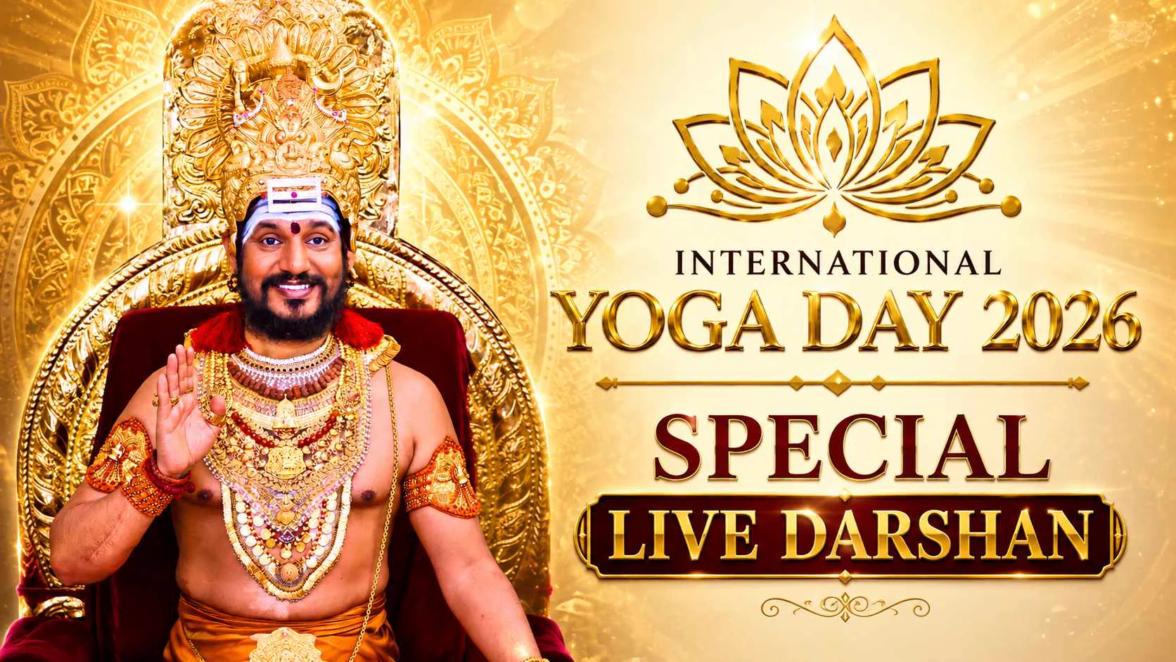 🔴KAILASA's International Yoga Day Special Live Darshan | 21 June 2026