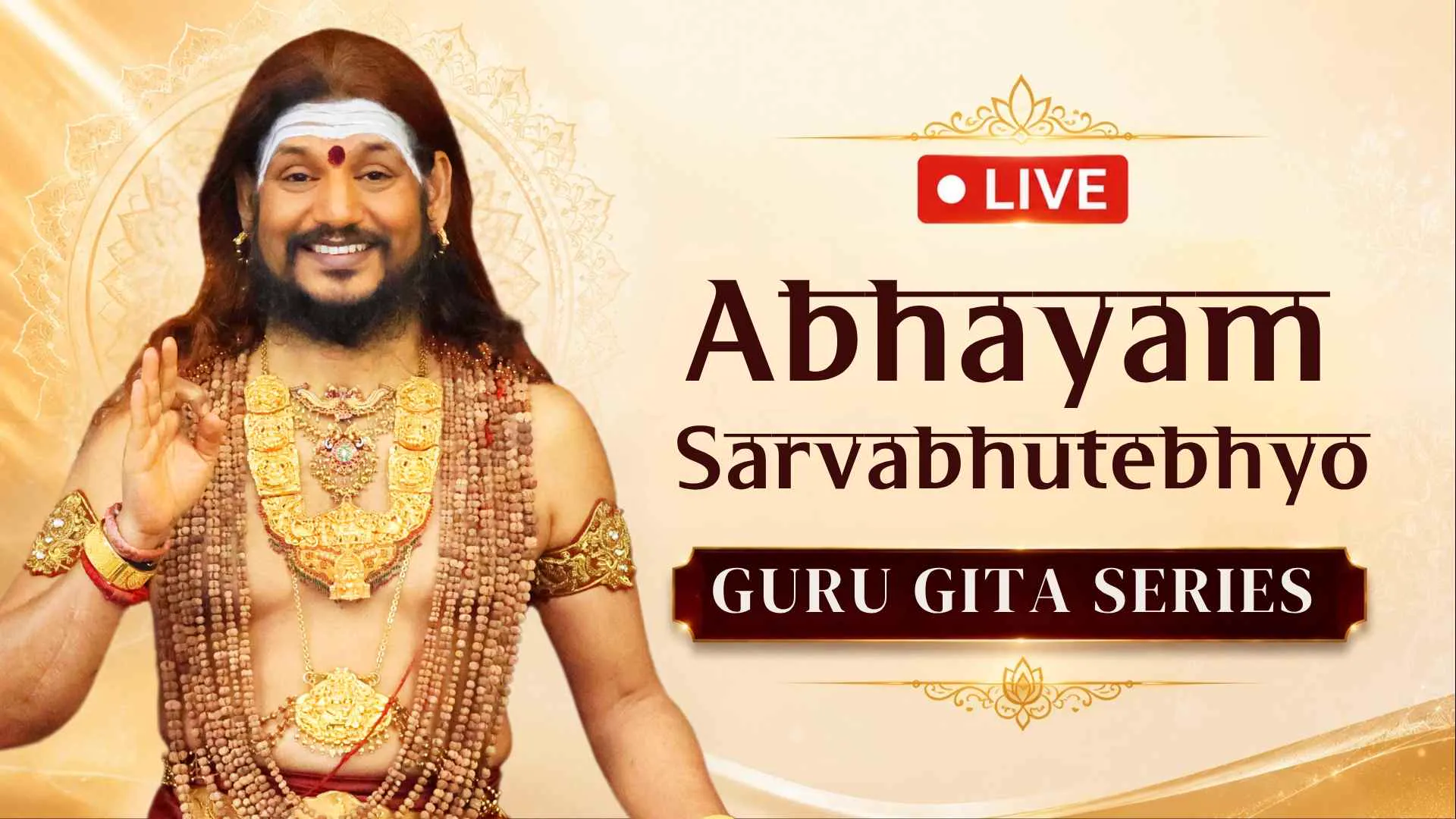 🔴 LIVE Darshan & Satsang | Abhayam Sarvabhutebhyo | Guru Gita Series | Part 4