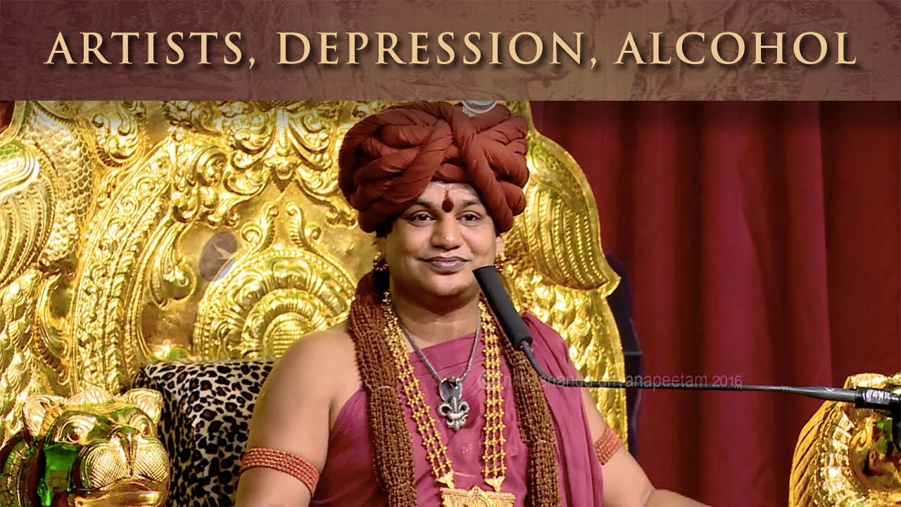 Why do most artists face depression and alcohol addiction?
