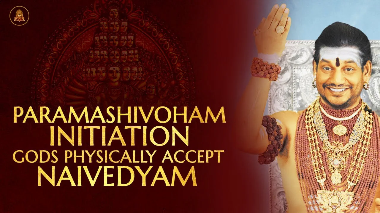 Paramashivoham Initiation - Gods Physically Accept Naivedyam | Nithyananda Satsang | 22 Mar 2020